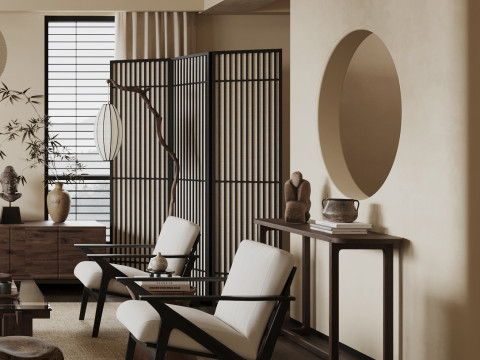 Living room interior scenes 36 Model 3D