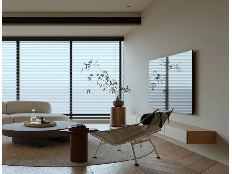 Living room interior scenes 37 3D Model