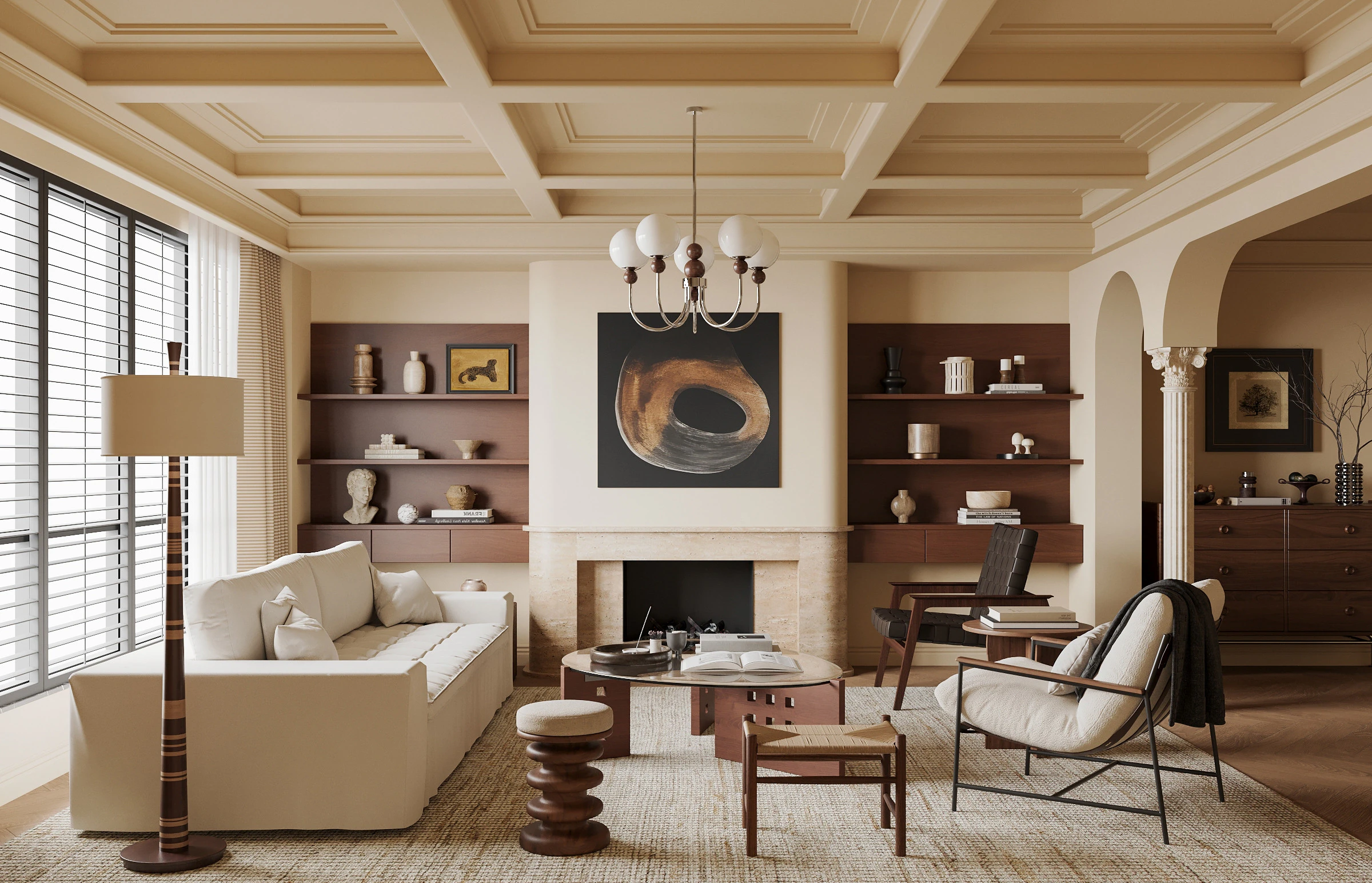 Living room interior scenes 38 3D Model .c4d .max .obj .3ds .fbx .stl .blend 