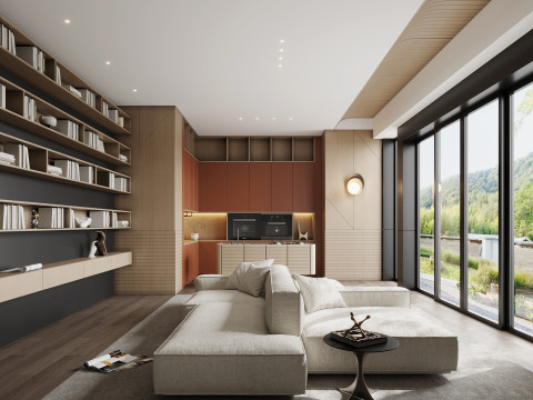 Living room interior scenes 39 Model 3D