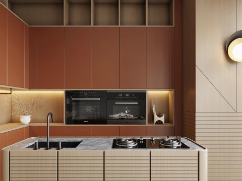 Living room interior scenes 39 3D Model