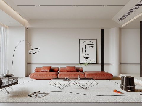 Living room interior scenes 40 Model 3D