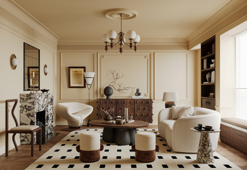 Living room interior scenes 41 3D Model .c4d .max .obj .3ds .fbx .stl .blend 