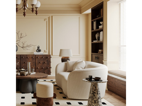 Living room interior scenes 41 3D Model