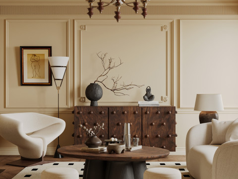 Living room interior scenes 41 3D Model