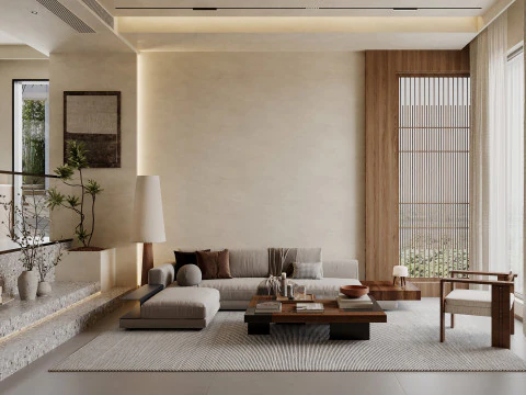 Сцены интерьера гостиной 43 3D Модель