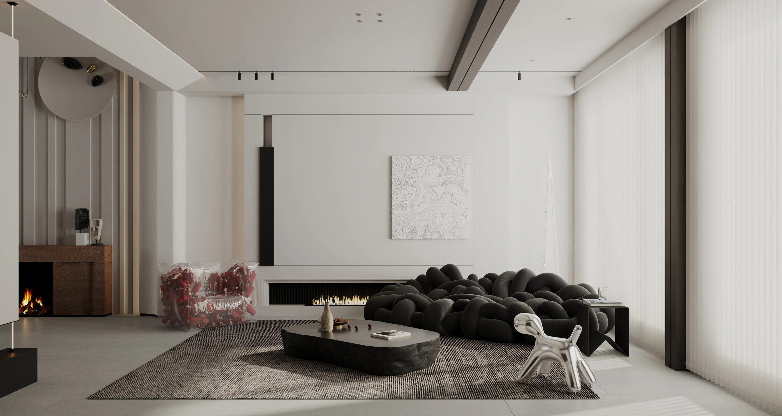 Living room interior scenes 45 3D Model .c4d .max .obj .3ds .fbx .stl .blend 