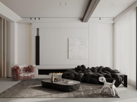 Living room interior scenes 45 Model 3D