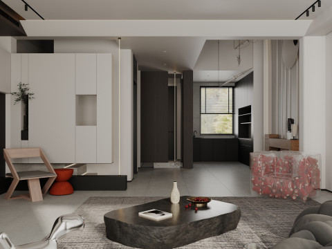 Living room interior scenes 45 Model 3D