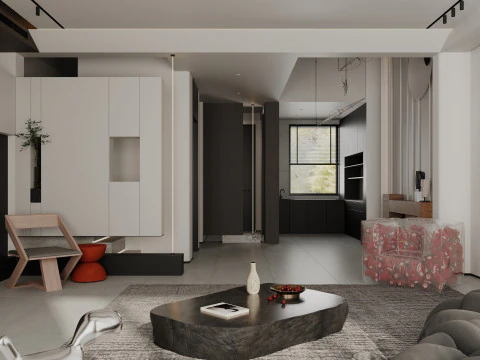 Living room interior scenes 45 3D Model