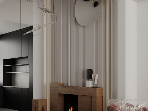 Living room interior scenes 45 Model 3D