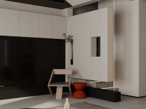 Living room interior scenes 45 Model 3D