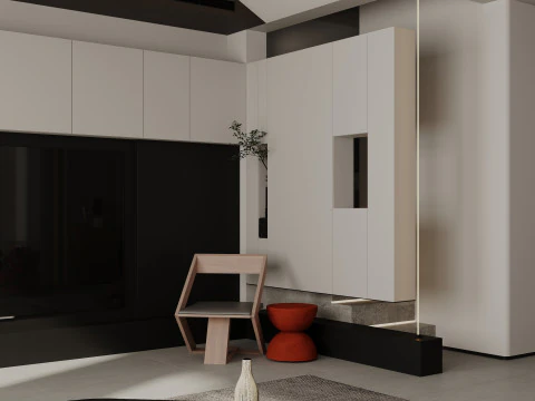 Living room interior scenes 45 3D Model