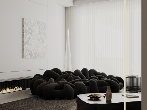 Living room interior scenes 45 Model 3D