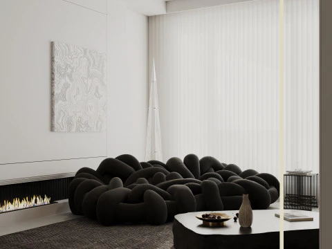 Living room interior scenes 45 3D Model