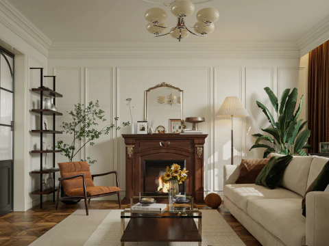 Living room interior scenes 46 3D Model