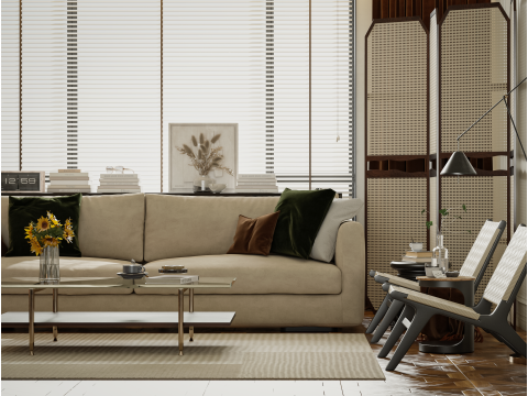 Living room interior scenes 46 Model 3D