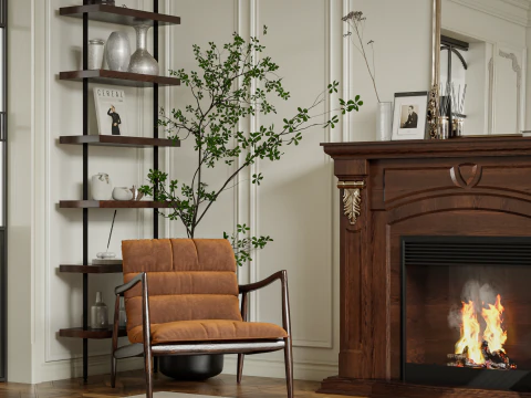 Living room interior scenes 46 3D Model