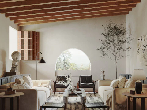 客厅室内场景 47 3D 模型