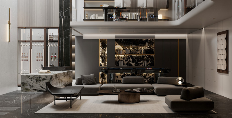Living room interior scenes 48 Modelo 3D .c4d .max .obj .3ds .fbx .stl .blend 