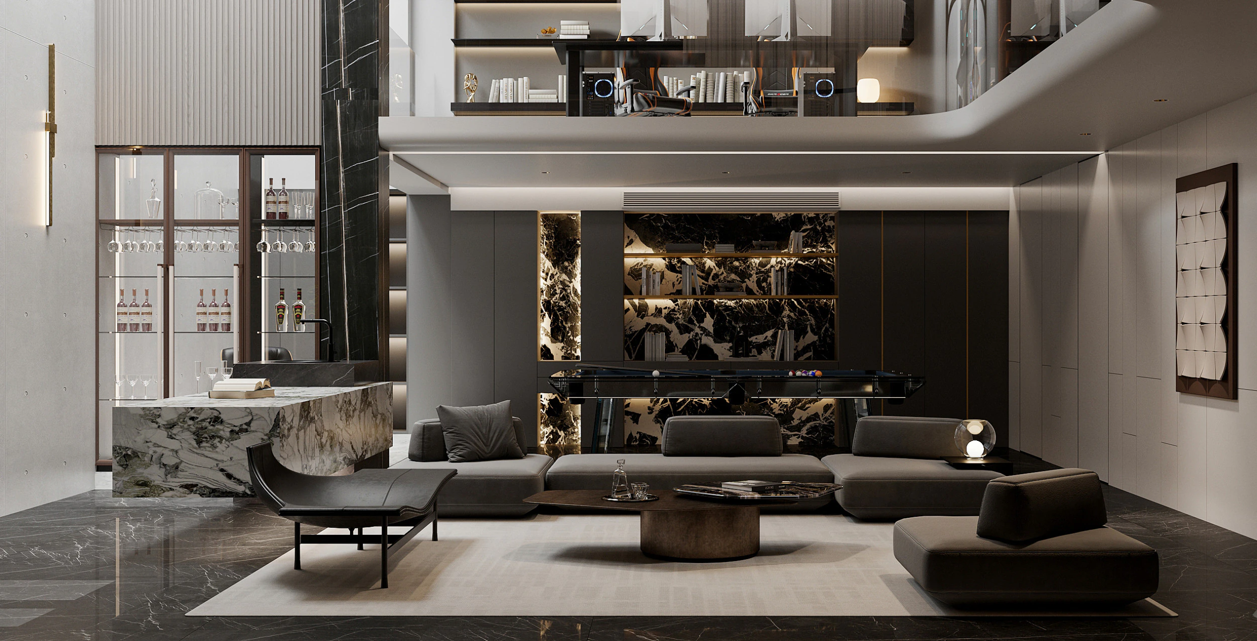 Living room interior scenes 48 3D Model .c4d .max .obj .3ds .fbx .stl .blend