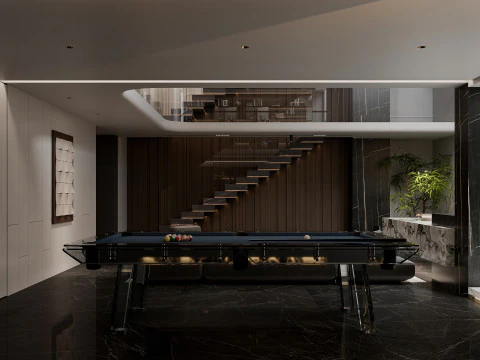 Living room interior scenes 48 3D Model
