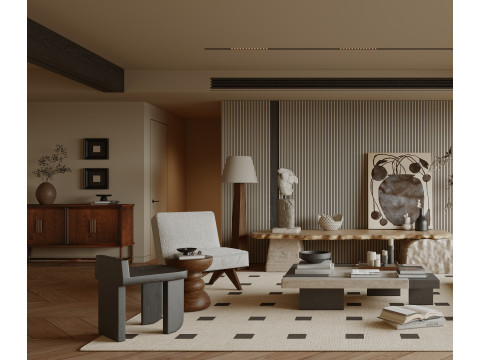 Living room interior scenes 50 Model 3D