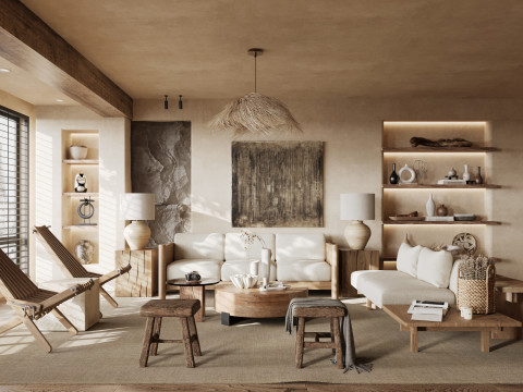 Living room interior scenes 51 Model 3D