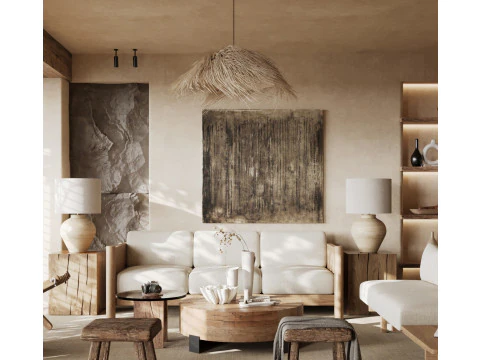 Living room interior scenes 51 3D Model
