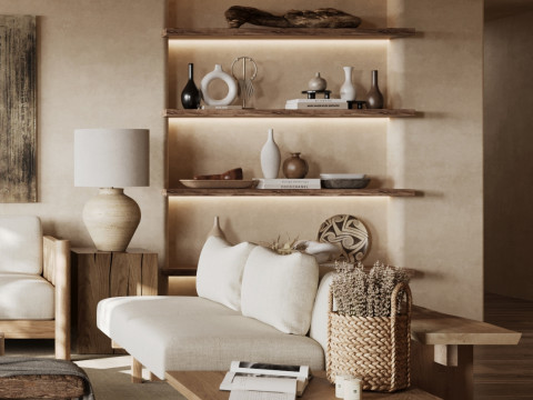 Living room interior scenes 51 Model 3D
