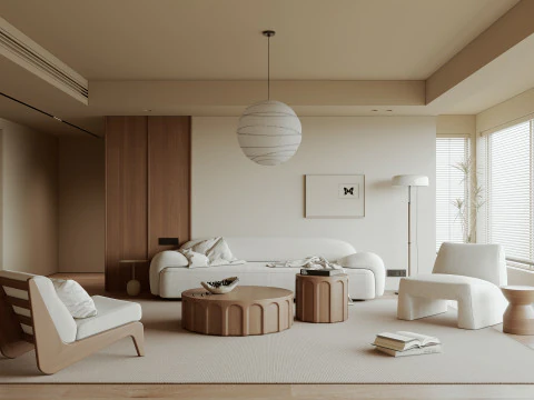 Сцены интерьера гостиной 52 3D Модель