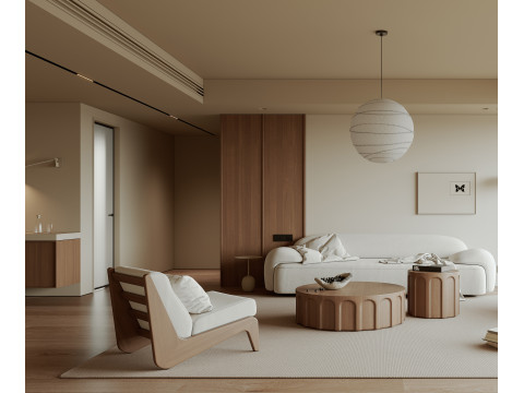 Living room interior scenes 52 3D Model
