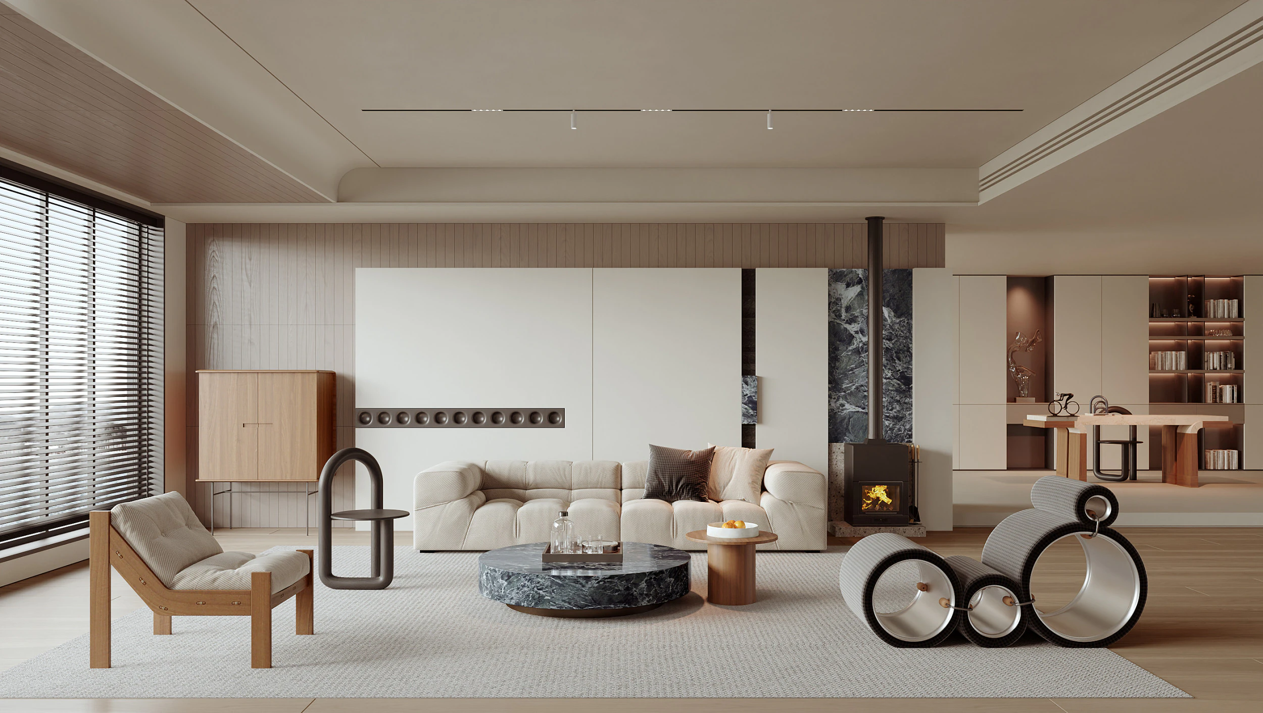 Living room interior scenes 53 3D Model .c4d .max .obj .3ds .fbx .stl .blend