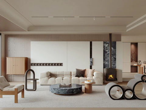 Сцены интерьера гостиной 53 3D Модель