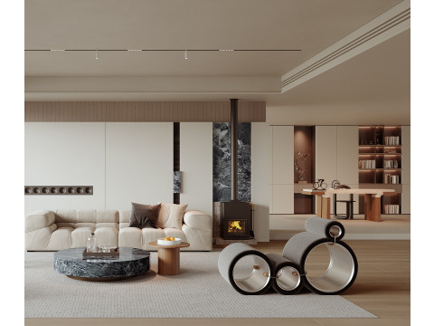 Living room interior scenes 53 Model 3D