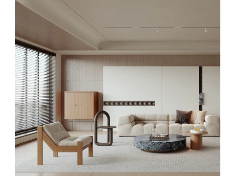 Living room interior scenes 53 3D Model