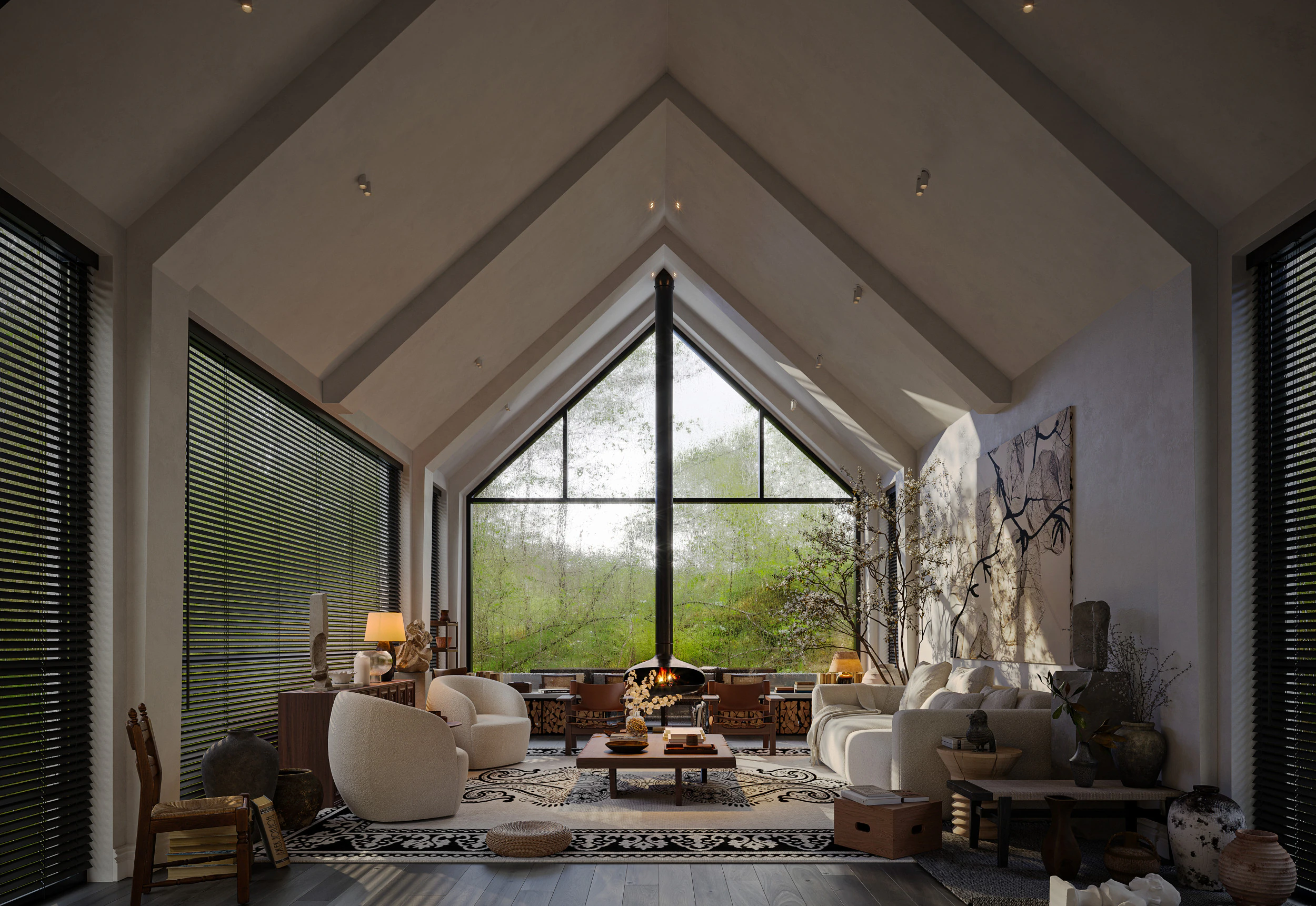 Living room interior scenes 25 3D Model .c4d .max .obj .3ds .fbx .stl .blend