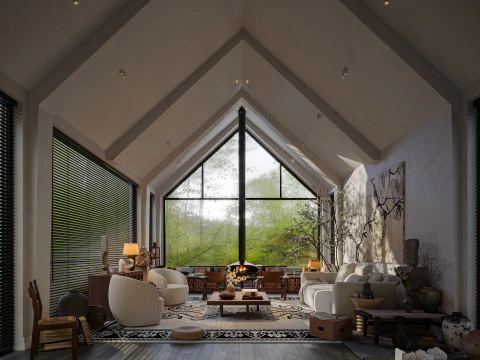 Сцены интерьера гостиной 25 3D Модель