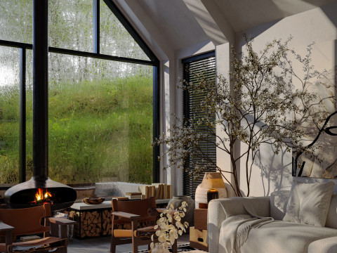 Living room interior scenes 25 Modelo 3D
