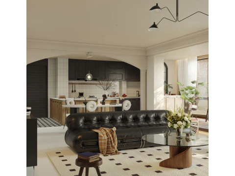 Living room interior scenes 42 3D Model