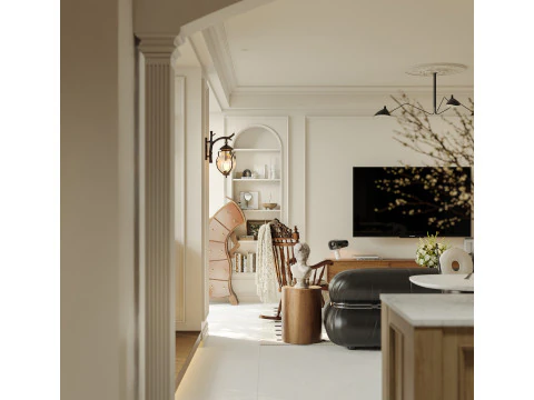 Living room interior scenes 42 3D Model