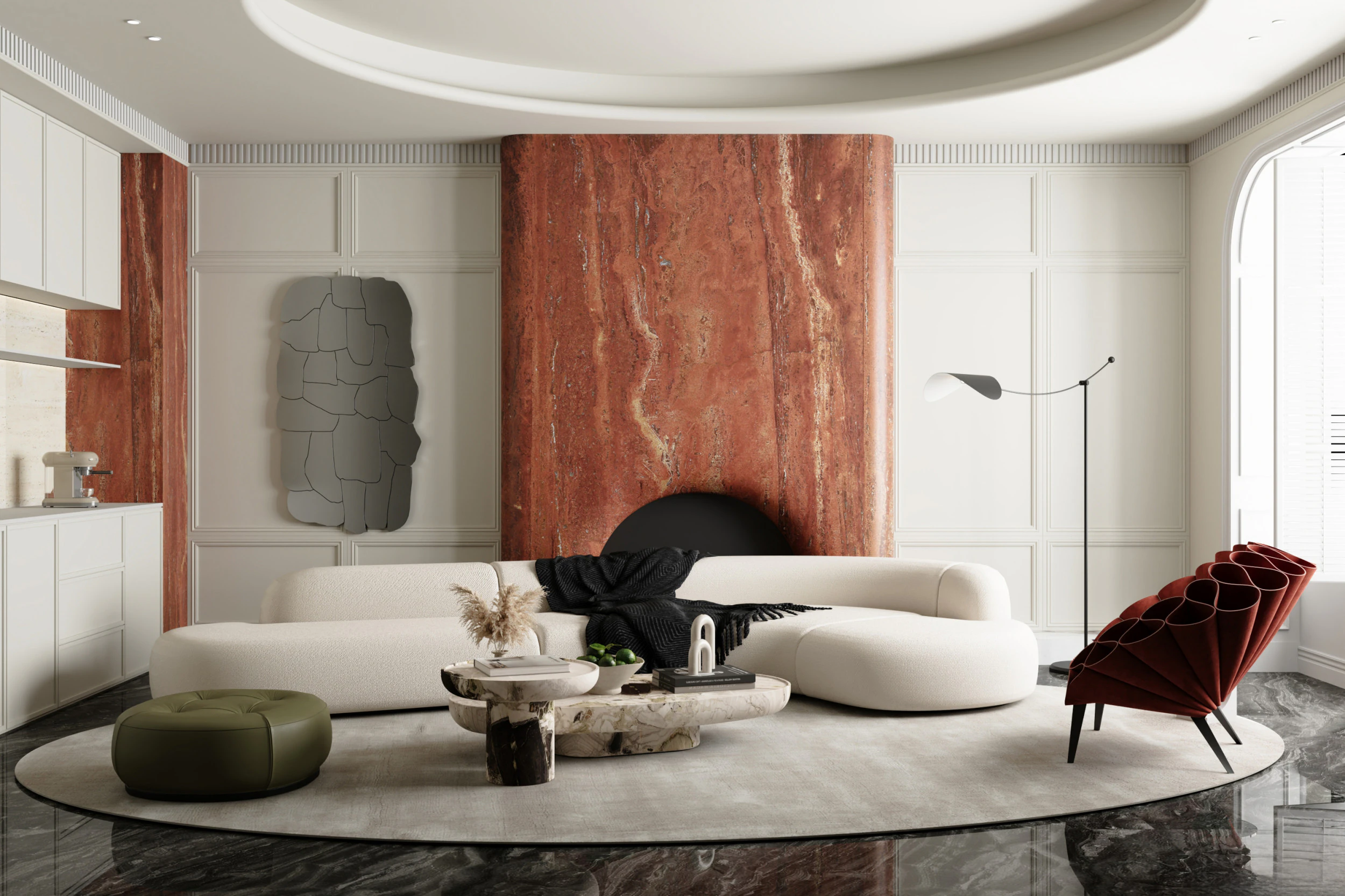 Luxurious living room interior scene4 3D Model .c4d .max .obj .3ds .fbx .stl .blend 