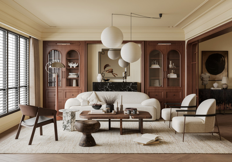 Luxurious living room interior scene10 3D Модель .c4d .max .obj .3ds .fbx .stl .blend 