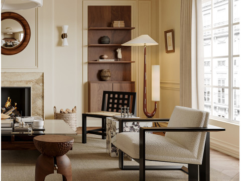 Luxurious living room interior scene12 3D Модель