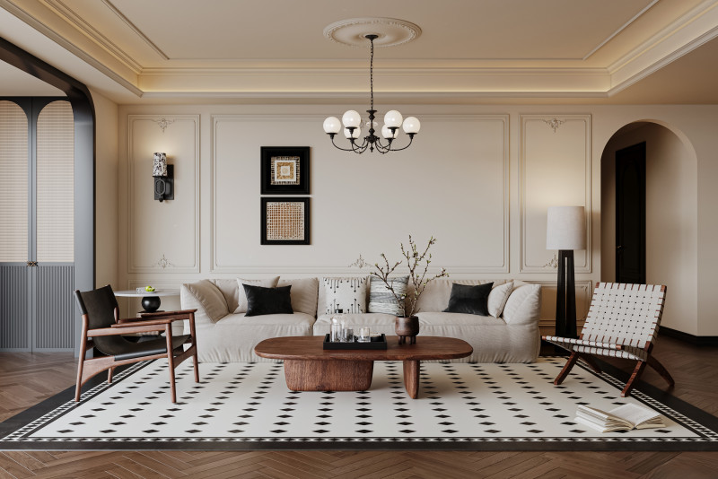 Luxurious living room interior scene13 Modelo 3D .c4d .max .obj .3ds .fbx .stl .blend 