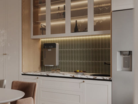 Luxurious living room dining room interior scene21 3D Модель