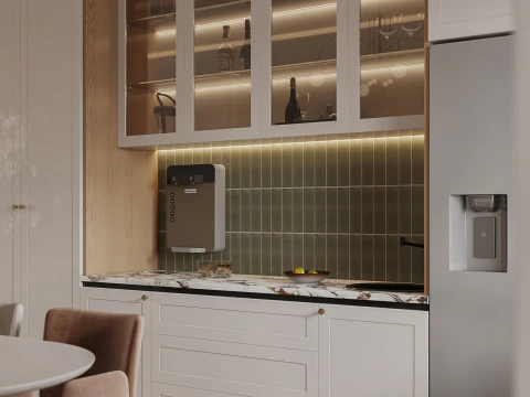 Luxurious living room dining room interior scene21 3D Model