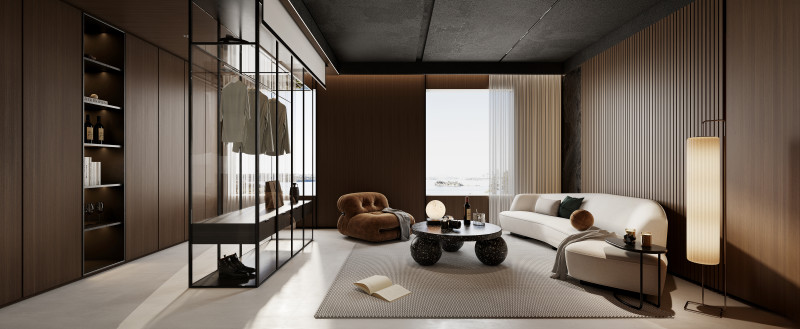 Luxurious living room dining room interior scene22 3D Модель .c4d .max .obj .3ds .fbx .stl .blend 