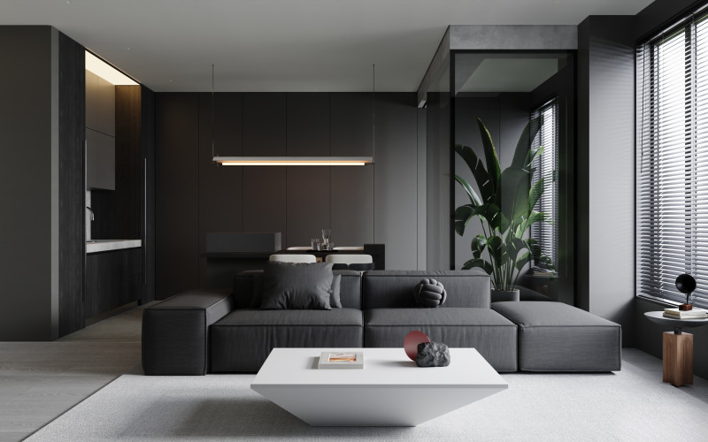 Living room dining room interior scene33 Modelo 3D .c4d .max .obj .3ds .fbx .stl .blend 