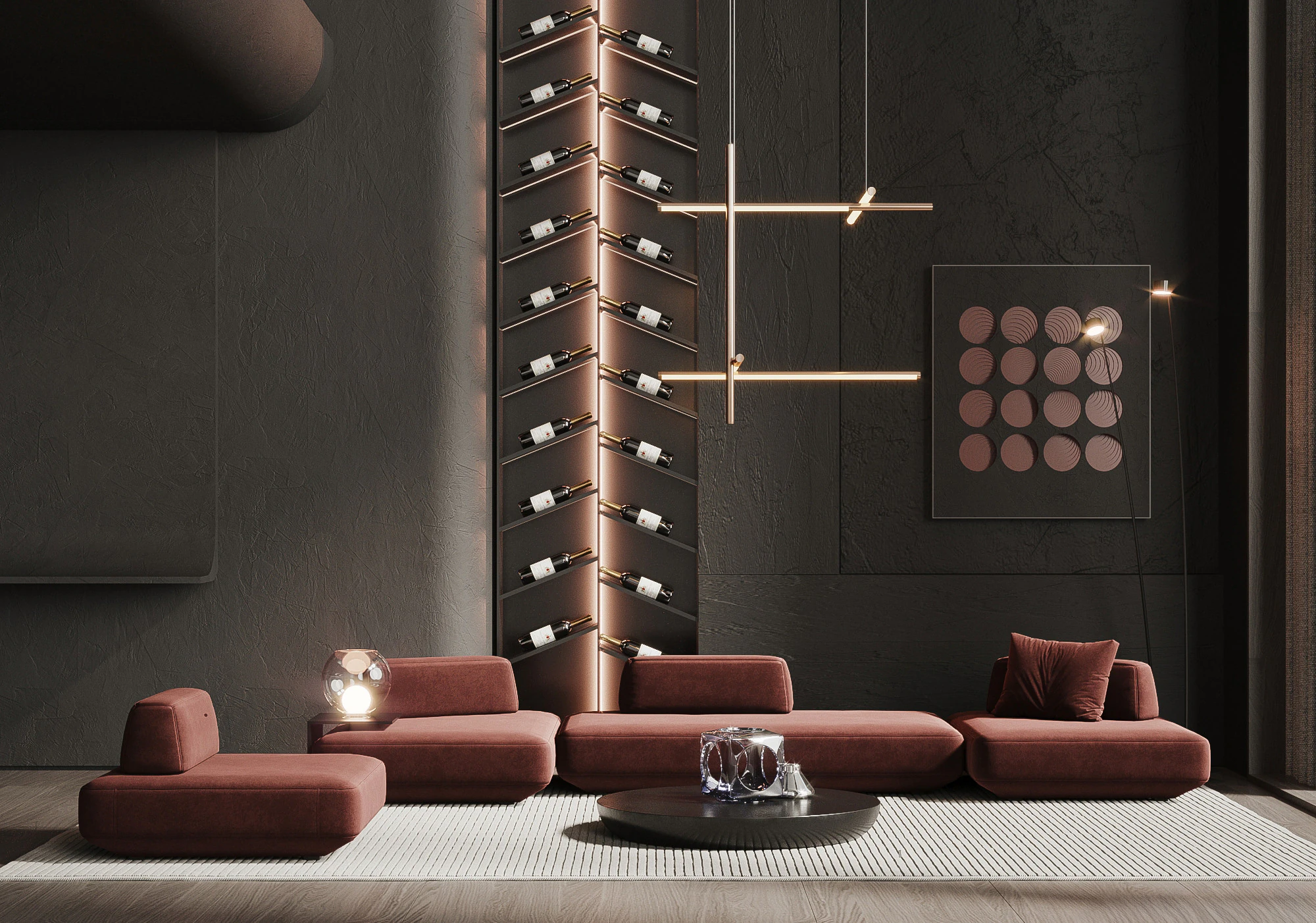 Living room interior scene34 3D Model .c4d .max .obj .3ds .fbx .stl .blend 